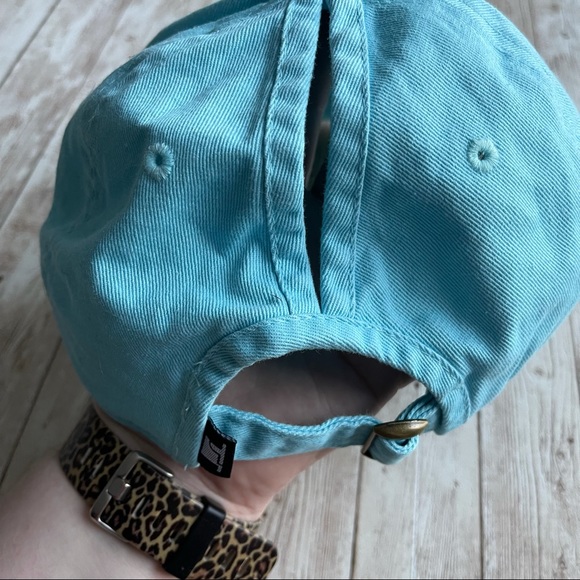 PREOWNED THE HAT DEPOT PONYTAIL SLIT BEACH HAIR CONT CARE BLUE CAP HAT - Picture 3 of 5